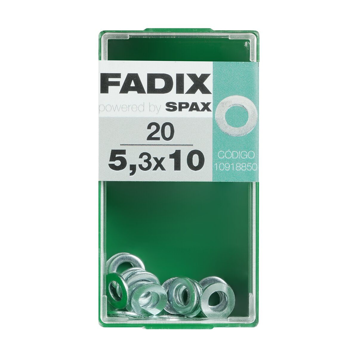 Imagen 0 de Arandela Plana Cincada Ø5,3 x Ø10 mm - Caja 20 Uds