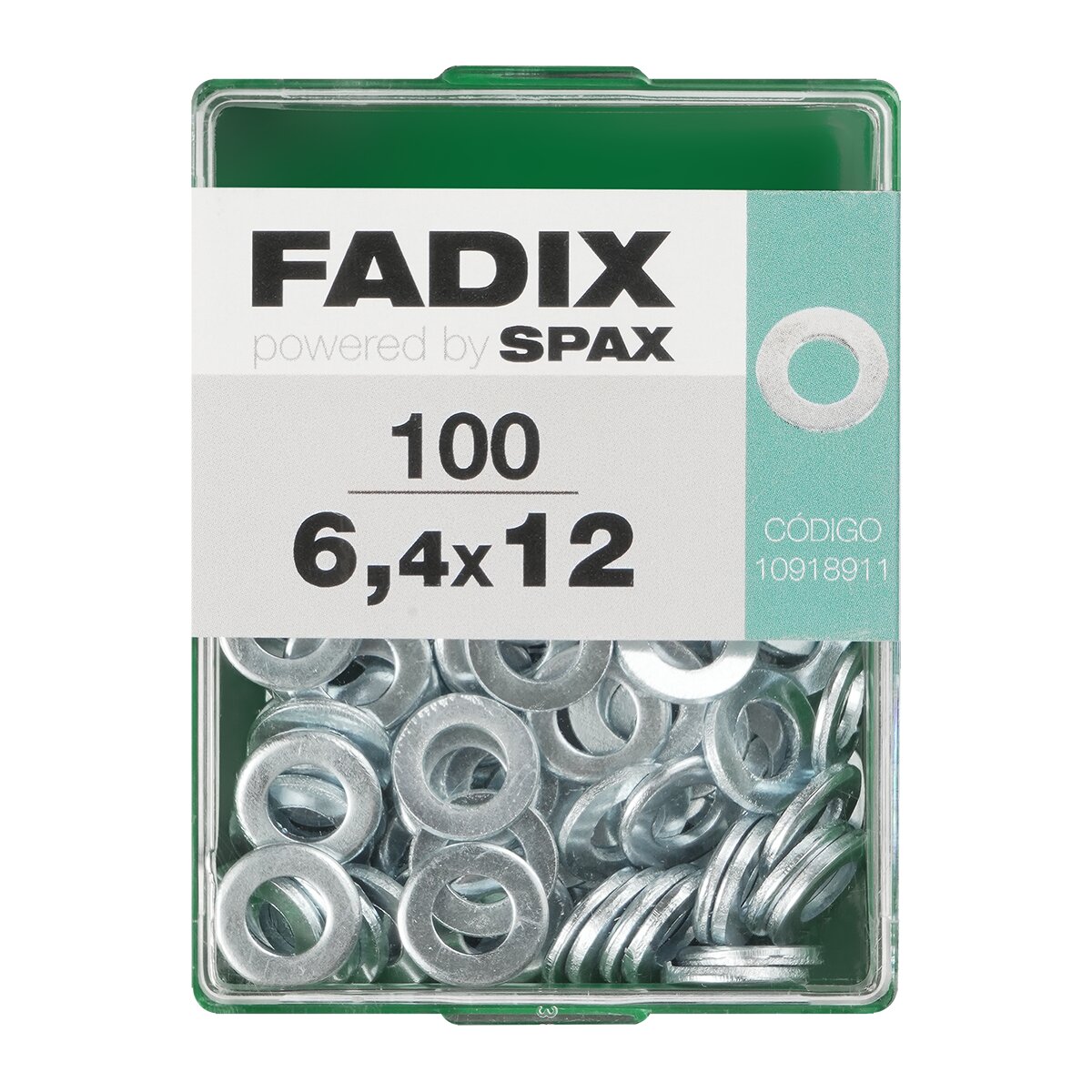 Arandela Plana Cincada Ø6,4 x Ø12 mm - Caja 100 Uds Zincado-1