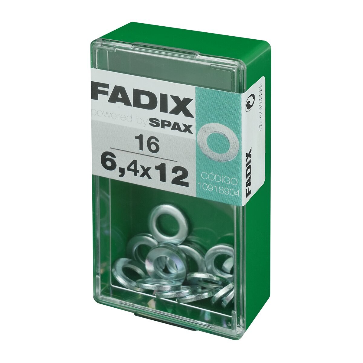 Arandela Plana Cincada Ø6,4 x Ø12 mm - Caja 16 Uds Zincado-2