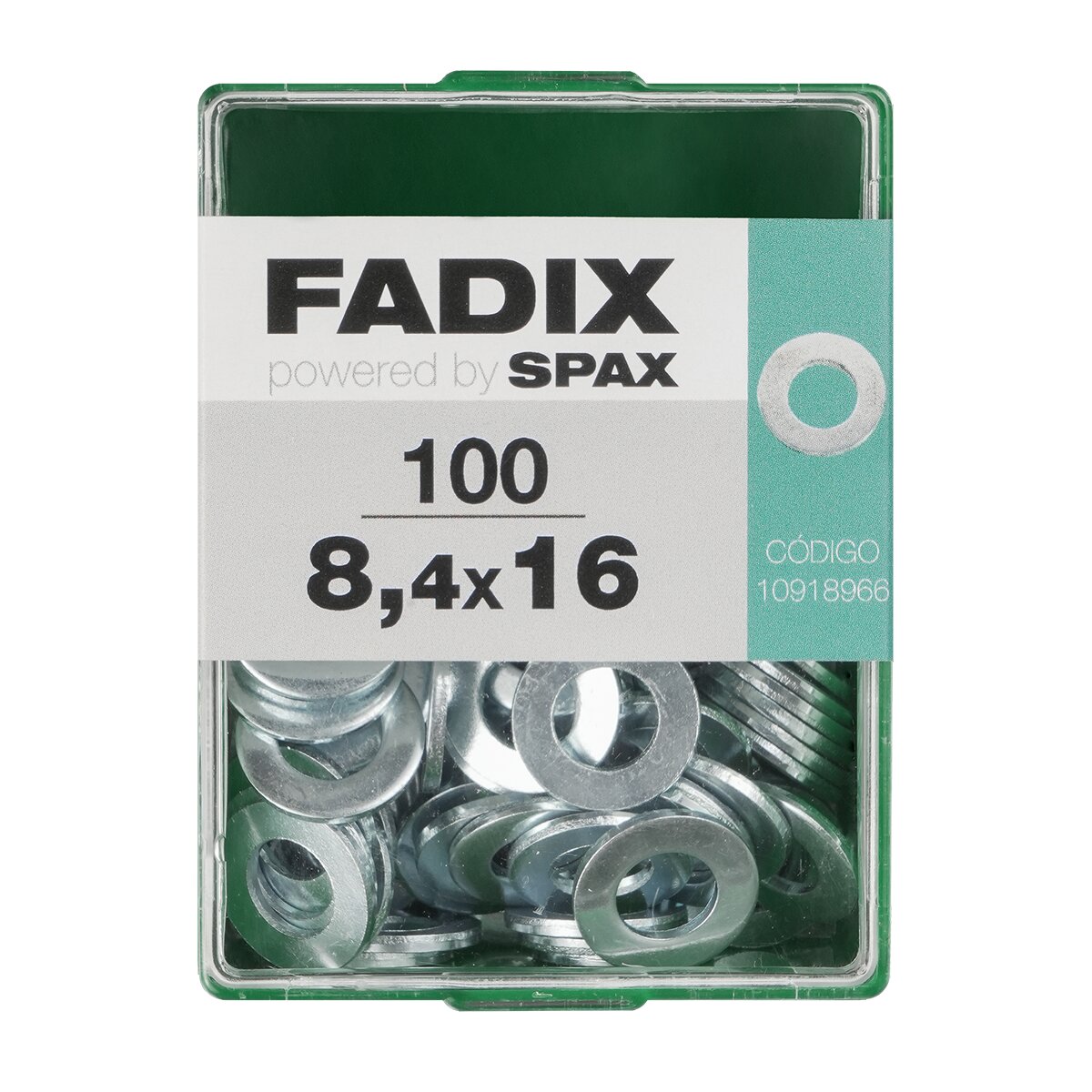 Imagen 0 de Arandela Plana Cincada Ø8,4 x Ø16 mm - Caja 100 Uds