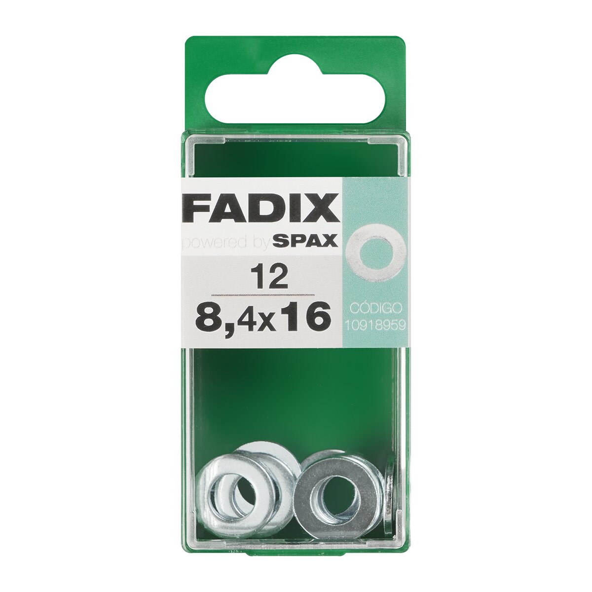 Arandela Plana Cincada Ø8,4 x Ø16 mm - Caja 12 Uds Zincado-1