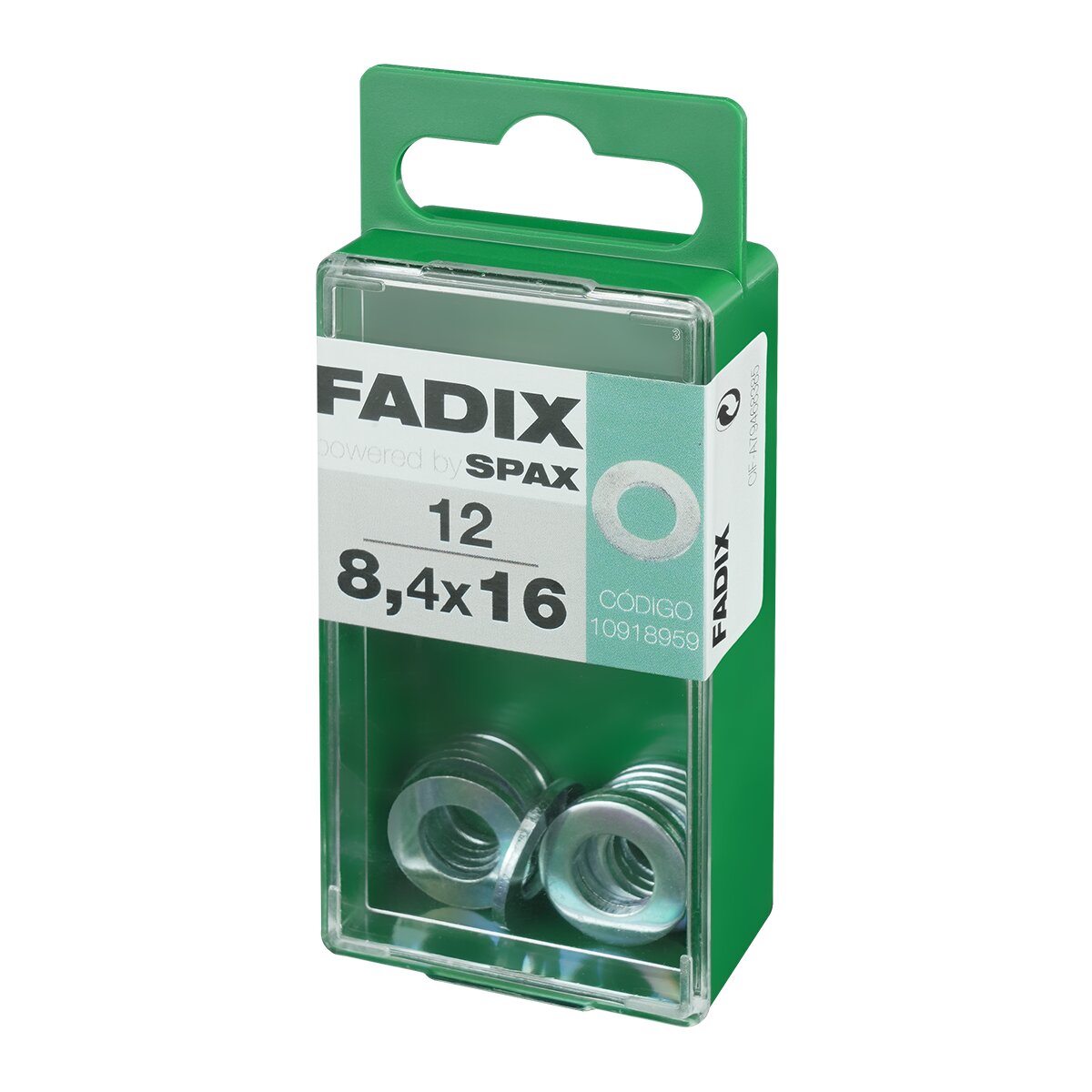 Arandela Plana Cincada Ø8,4 x Ø16 mm - Caja 12 Uds Zincado-2