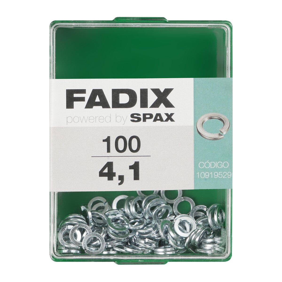 Imagen 0 de Arandela Grower de Presión Cincada Ø4,1 mm - Caja 100 Uds