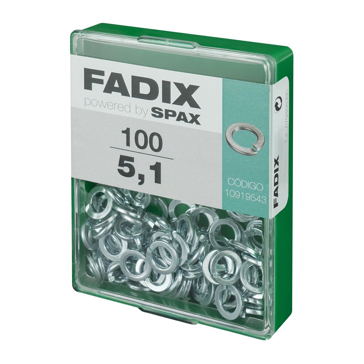 Arruela Grower de Pressão Zincada Ø5,1 mm - Caixa de 100 Unid. Zincado-2