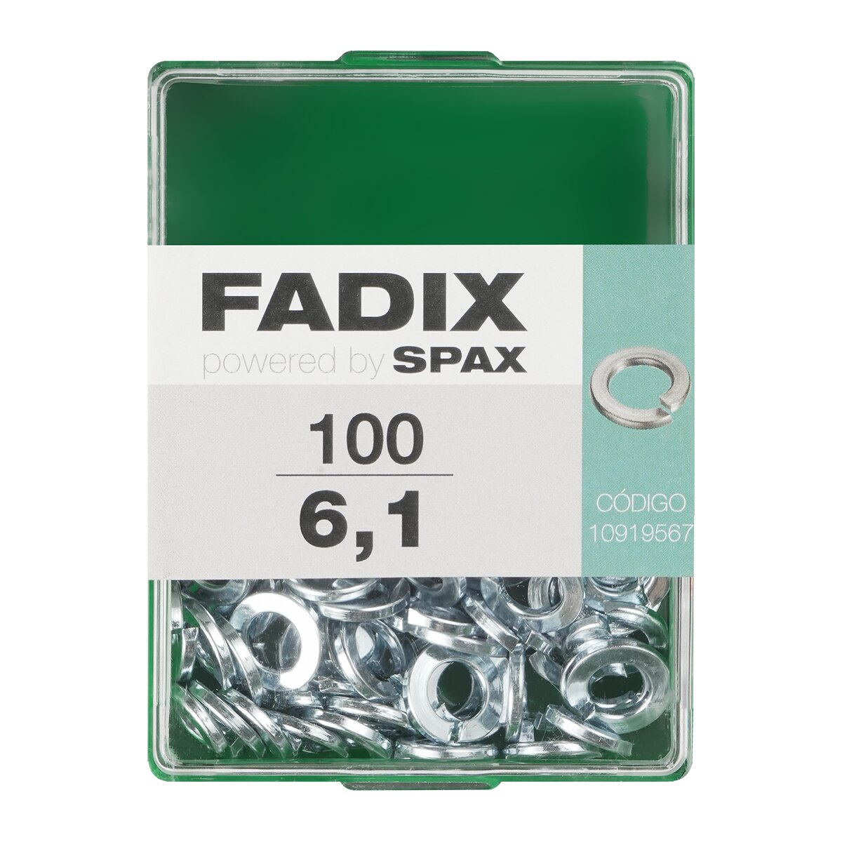 Imagen 0 de Arandela Grower de Presión Cincada Ø6,1 mm - Caja 100 Uds