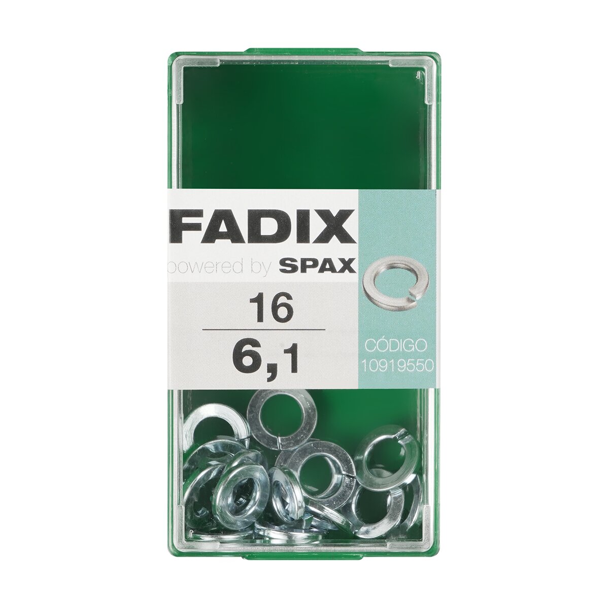 Imagen 0 de Arandela Grower de Presión Cincada Ø6,1 mm - Caja 16 Uds