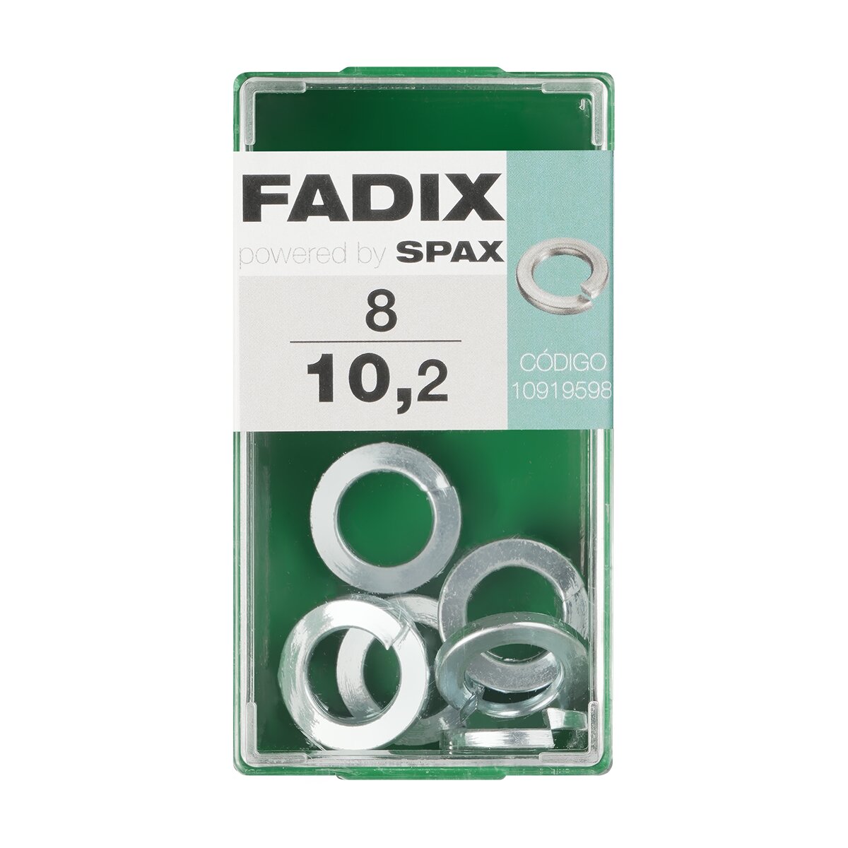 Imagen 0 de Arandela Grower de Presión Cincada Ø10,2 mm - Caja 8 Uds
