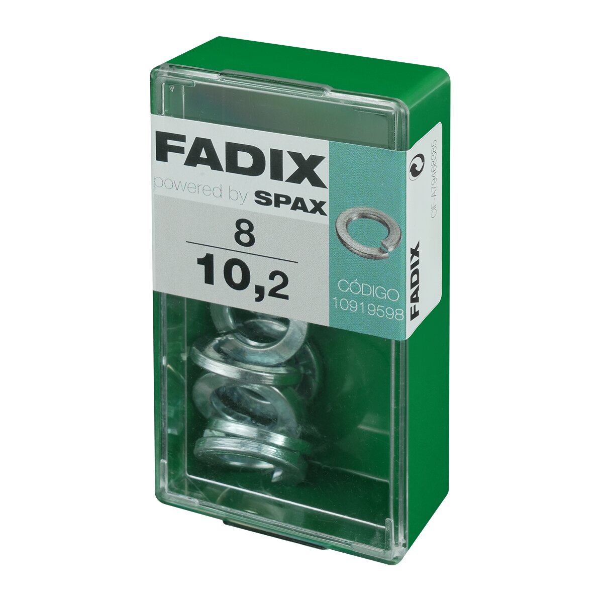 Arandela Grower de Presión Cincada Ø10,2 mm - Caja 8 Uds Zincado-2