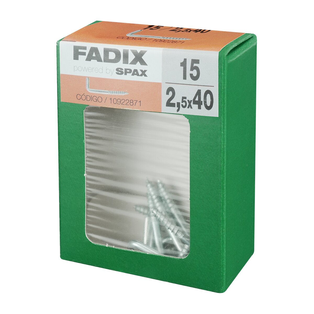 Alcayata Roscada Cinc Ø2,5 x 40 mm - Caja 15 Uds Zincado-2