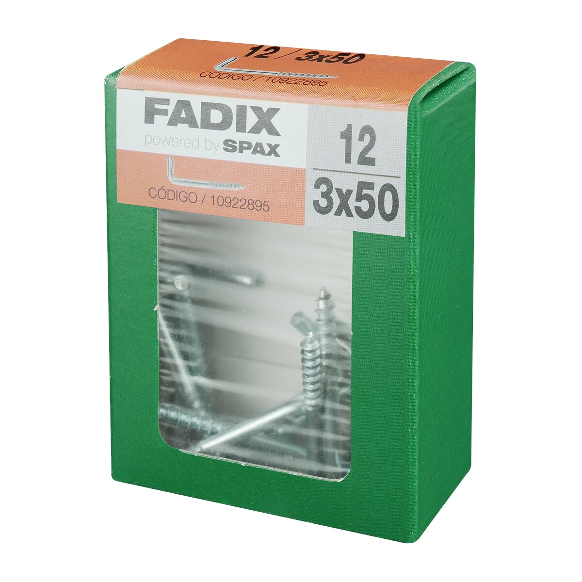 Alcayata Roscada Cinc Ø3 x 50 mm - Caja 12 Uds Zincado-2