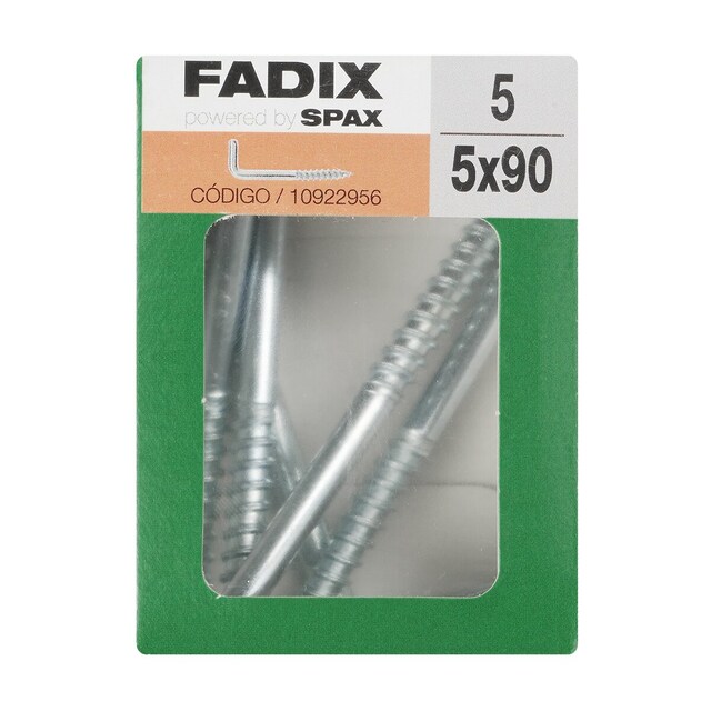 Imagen 0 de Alcayata Roscada Cinc Ø5 x 90 mm - Caja 5 Uds