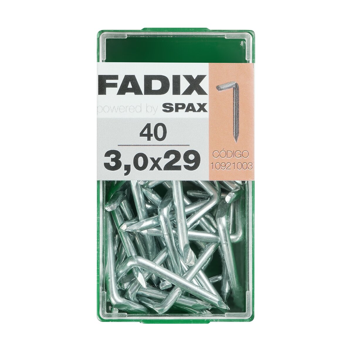 Imagen 0 de Alcayata Hierro Clavar Ø3 x 29 mm - Caja 40 Uds