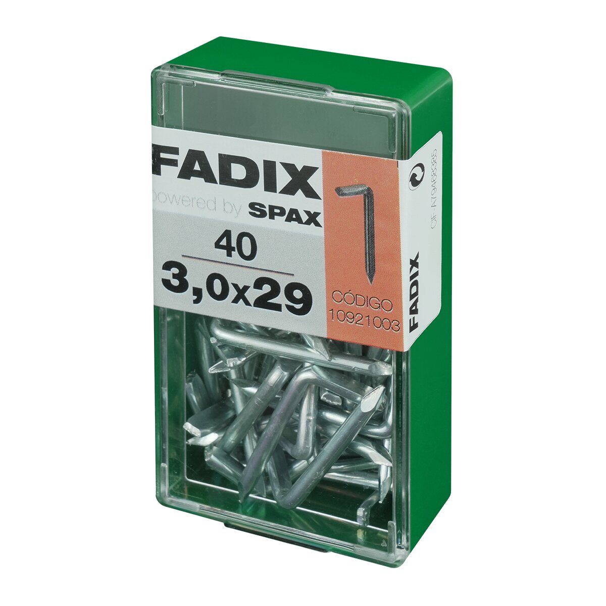 Alcayata Hierro Clavar Ø3 x 29 mm - Caja 40 Uds Zincado-2