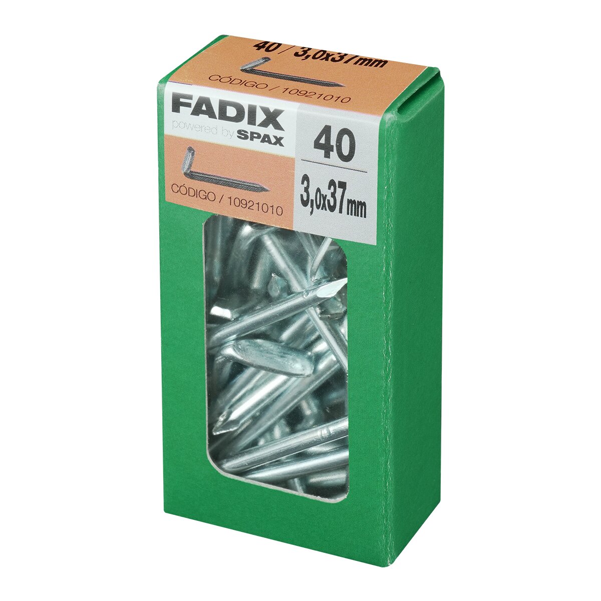 Alcayata Hierro Clavar Ø3 x 37 mm - Caja 40 Uds Zincado-2