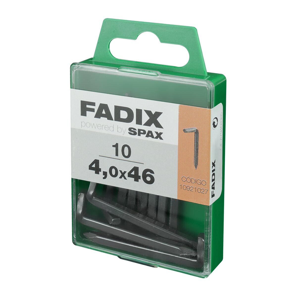 Alcayata Hierro Clavar Ø4 x 46 mm - Caja 10 Uds Zincado-2