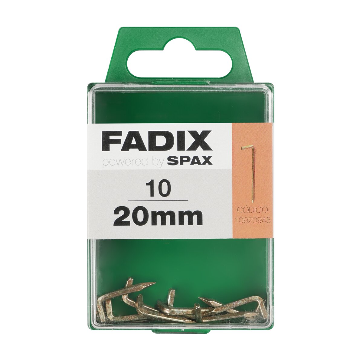 Imagen 0 de Alcayata Acero Cuadrada 20 mm - Caja 10 Uds