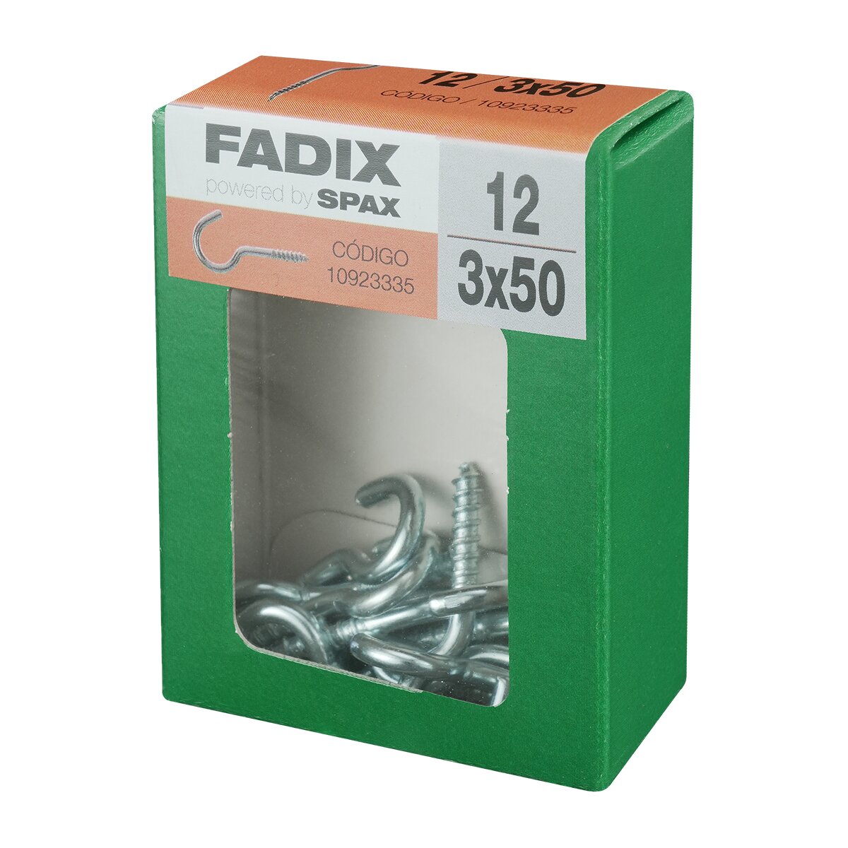 Hembrilla Abierta Cinc Ø3 x 50 mm - Caja 12 Uds Zincado-2