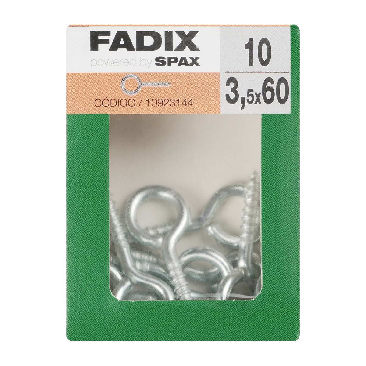 Imagen 0 de Hembrilla Cerrada Cinc Ø3,5 x 60 mm - Caja 10 Uds