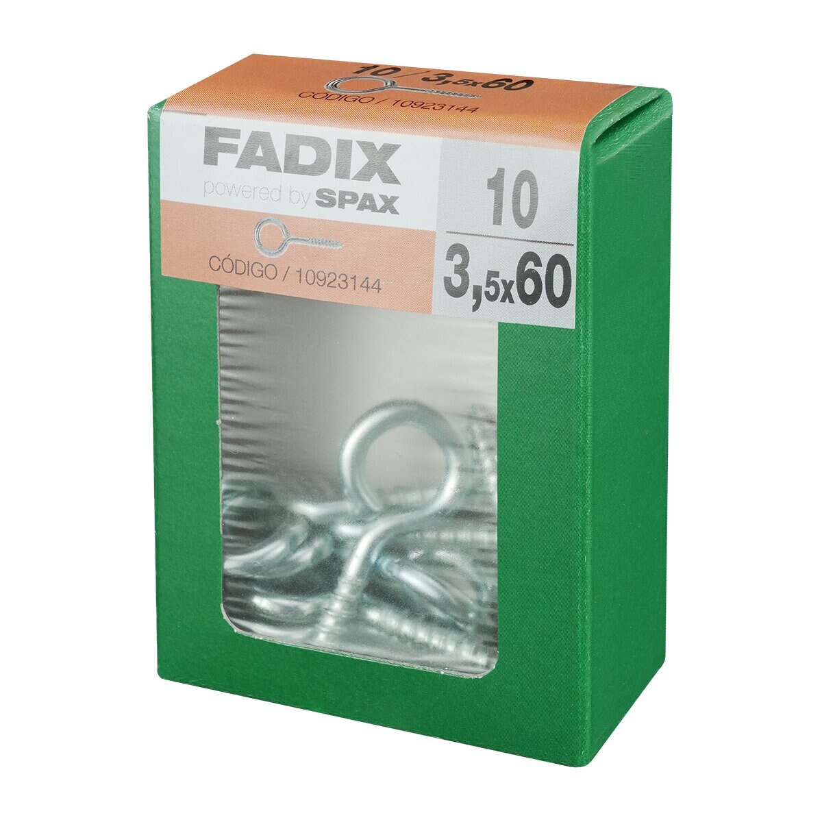 Hembrilla Cerrada Cinc Ø3,5 x 60 mm - Caja 10 Uds Zincado-2