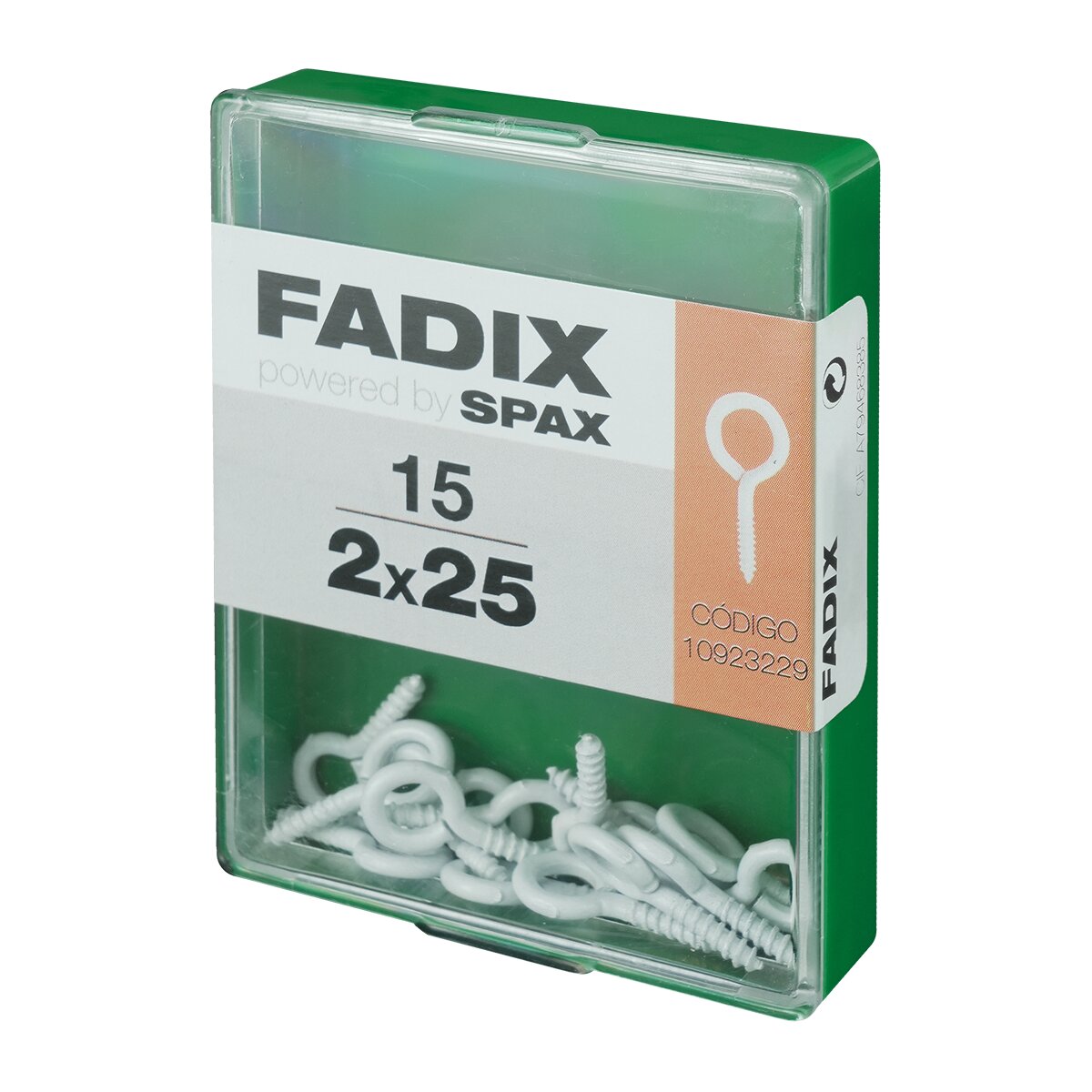 Hembrilla Cerrada Blanca Ø2 x 25 mm - Caja 15 Uds Blanco-2