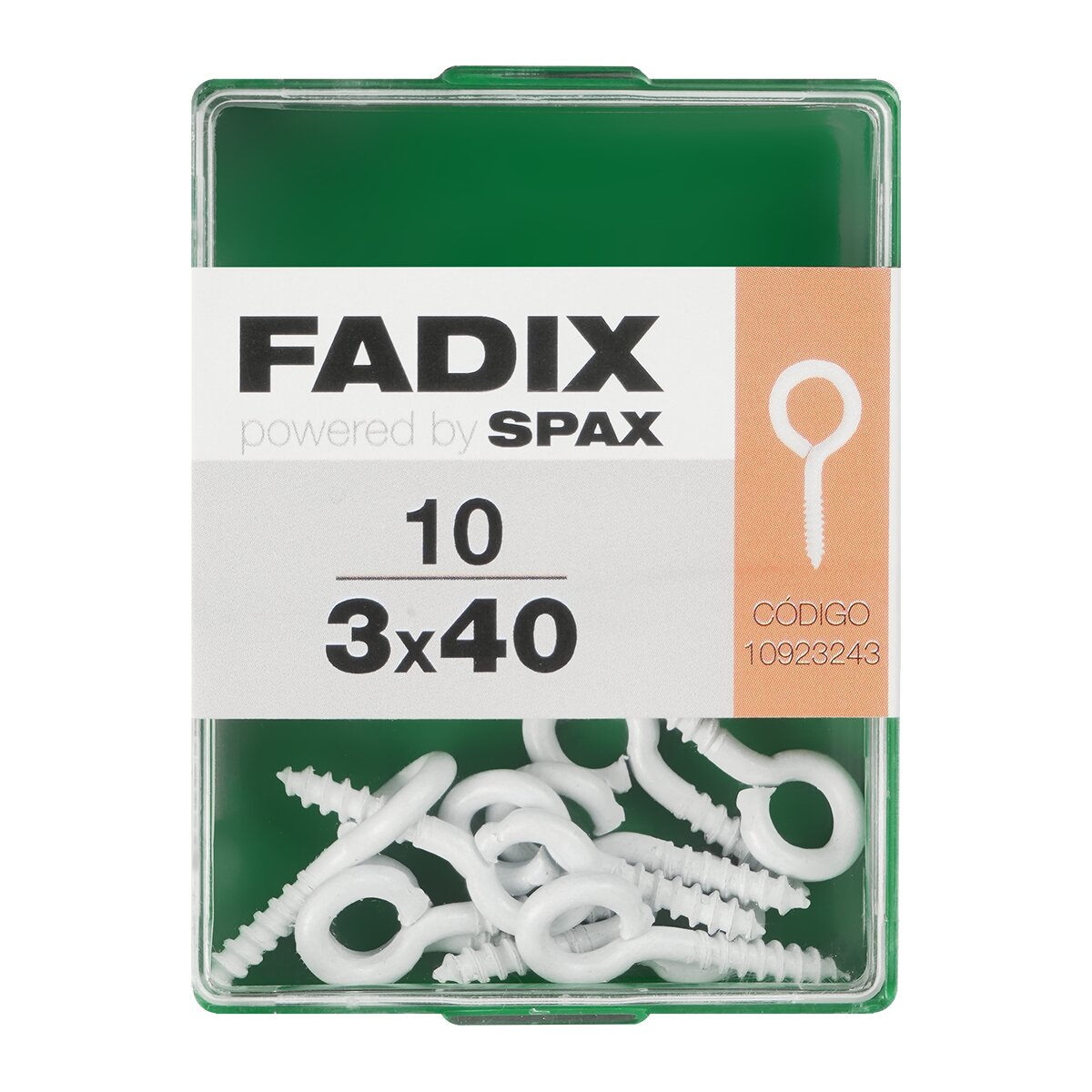 Imagen 0 de Hembrilla Cerrada Blanca Ø3 x 40 mm - Caja 10 Uds
