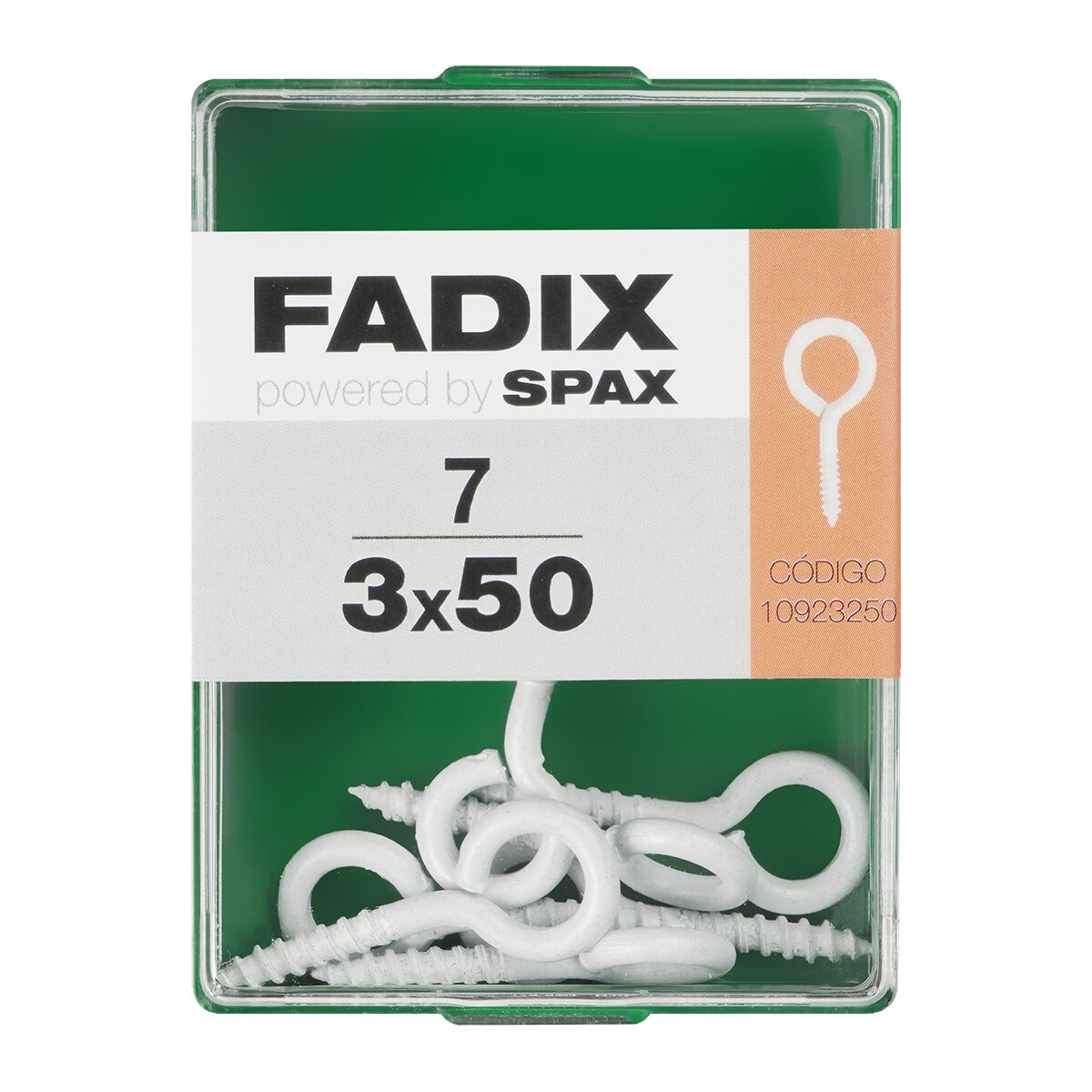 Imagen 0 de Hembrilla Cerrada Blanca Ø3 x 50 mm - Caja 7 Uds
