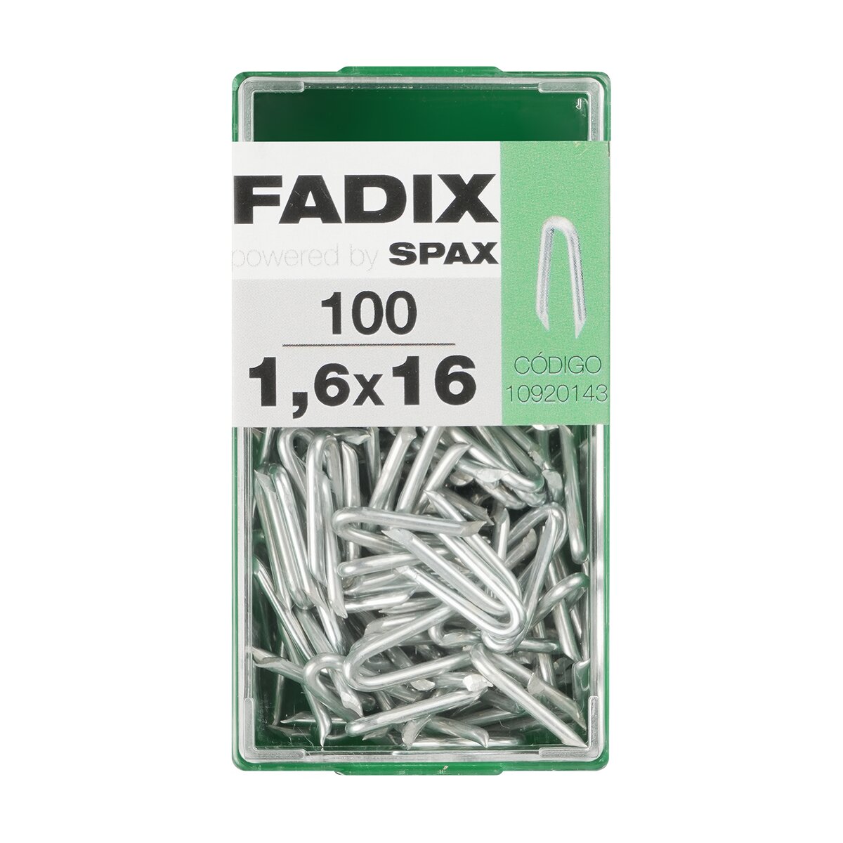 Imagen 0 de Grampillones Cincados 1,16 x 16 mm - Caja 100 Uds