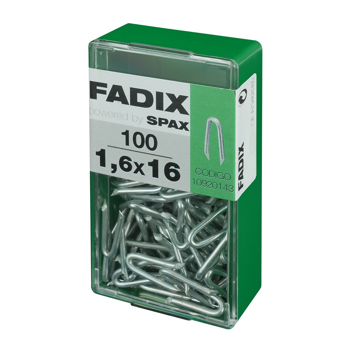 Grampillones Cincados 1,16 x 16 mm - Caja 100 Uds Zincado-2