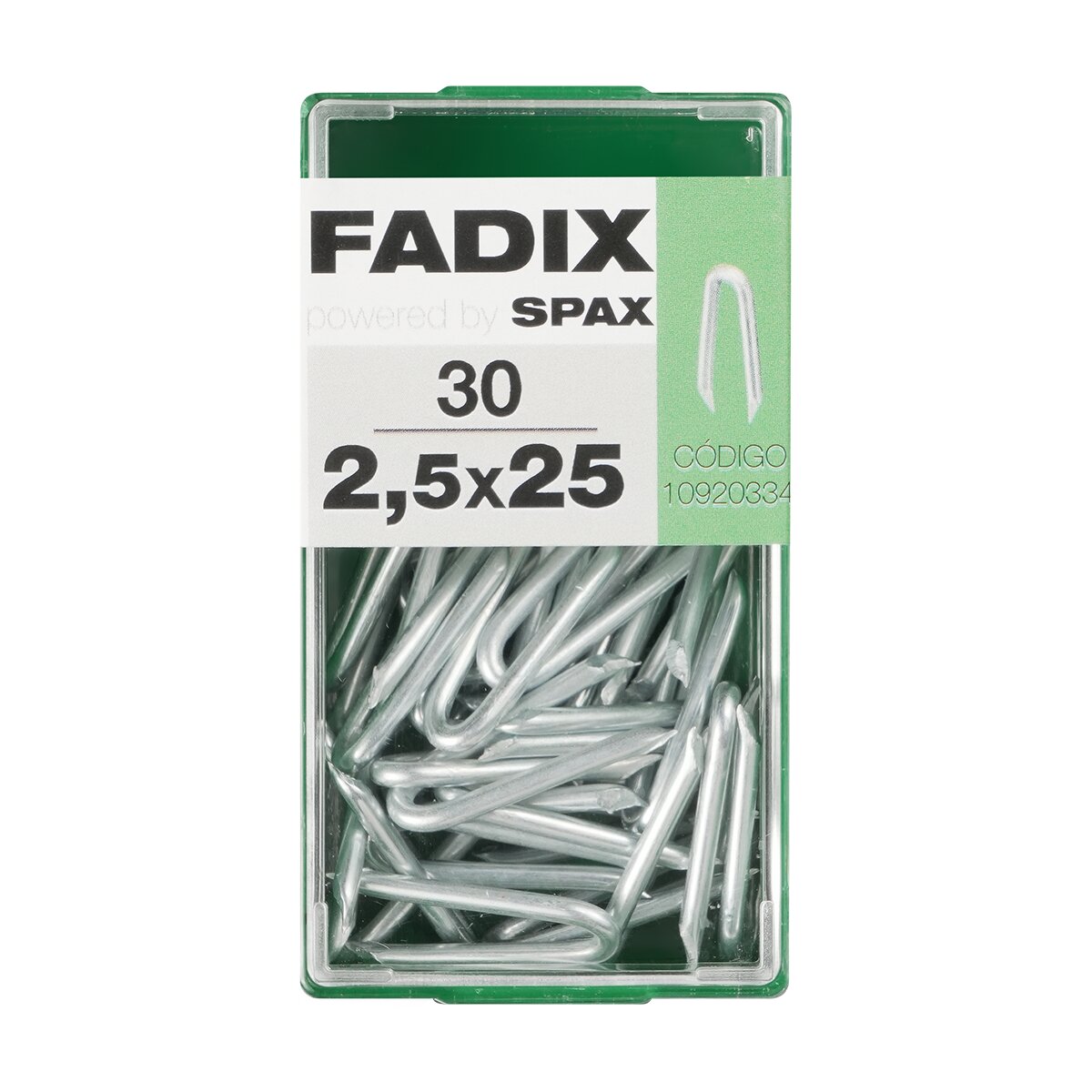 Imagen 0 de Grampillones Cincados 2,5 x 25 mm - Caja 30 Uds