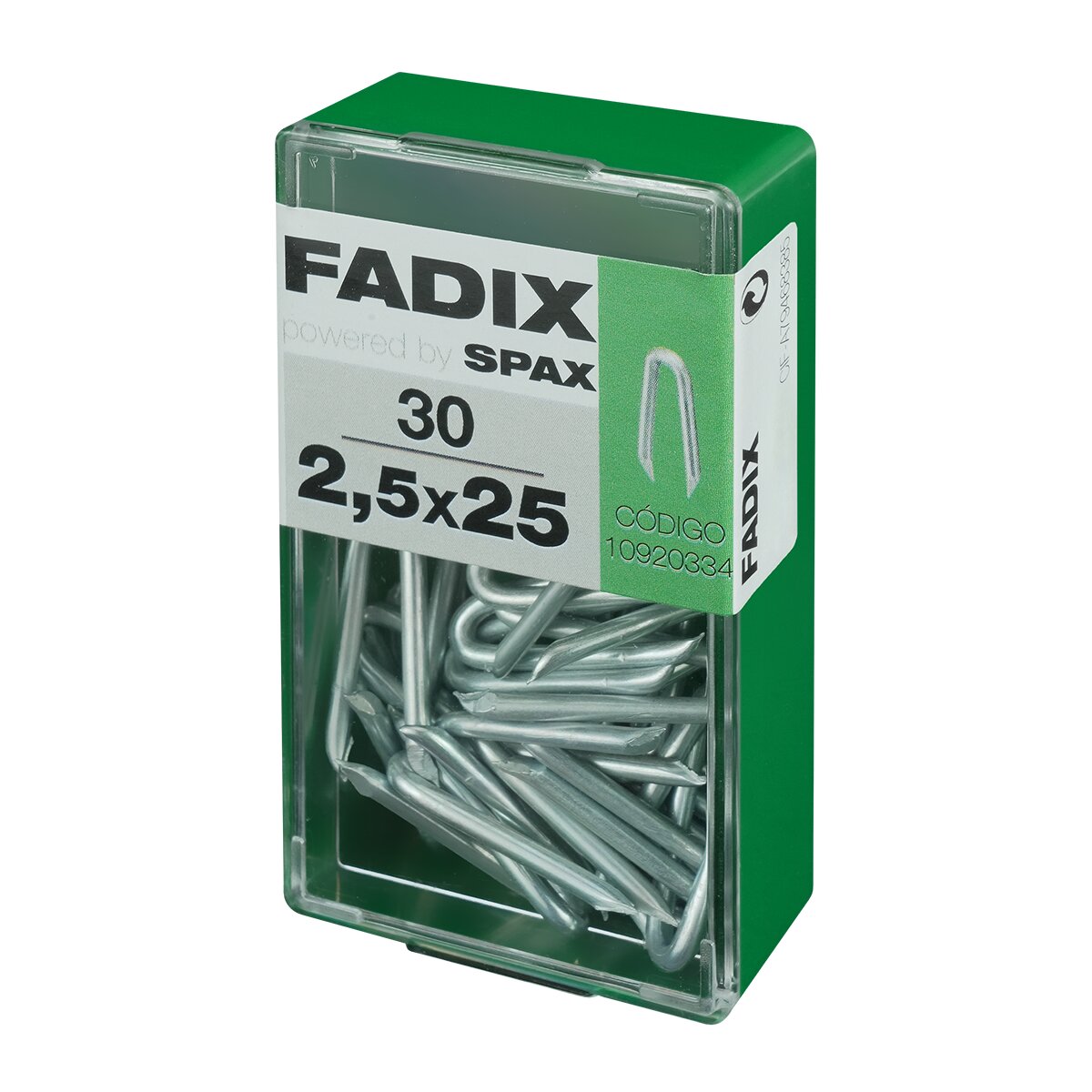 Grampillones Cincados 2,5 x 25 mm - Caja 30 Uds Zincado-2