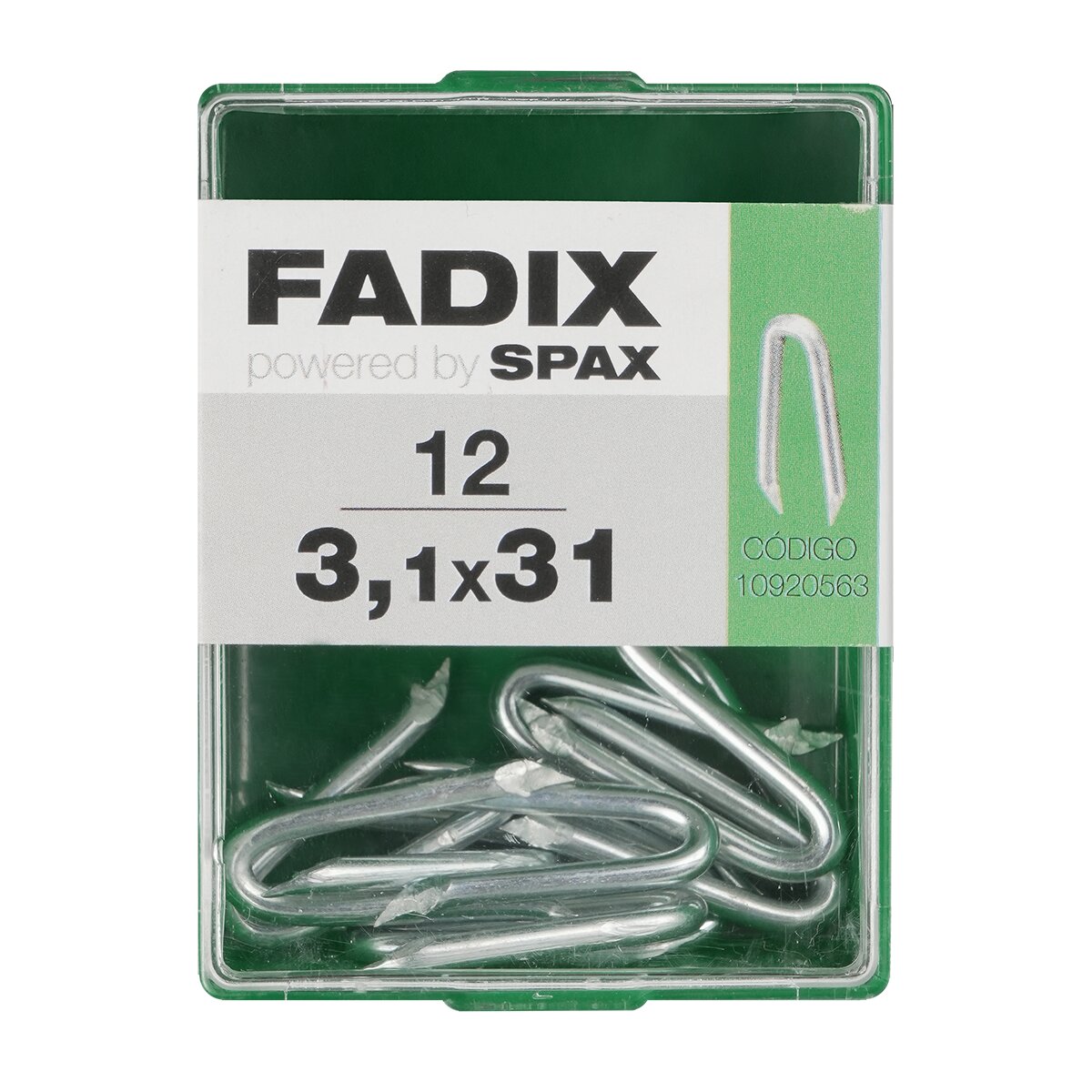Imagen 0 de Grampillones Cincados 3,1 x 31 mm - Caja 12 Uds