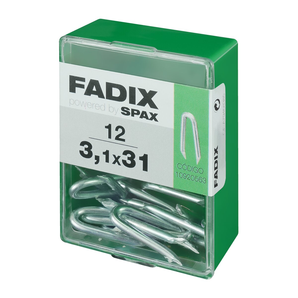 Grampillones Cincados 3,1 x 31 mm - Caja 12 Uds Zincado-2
