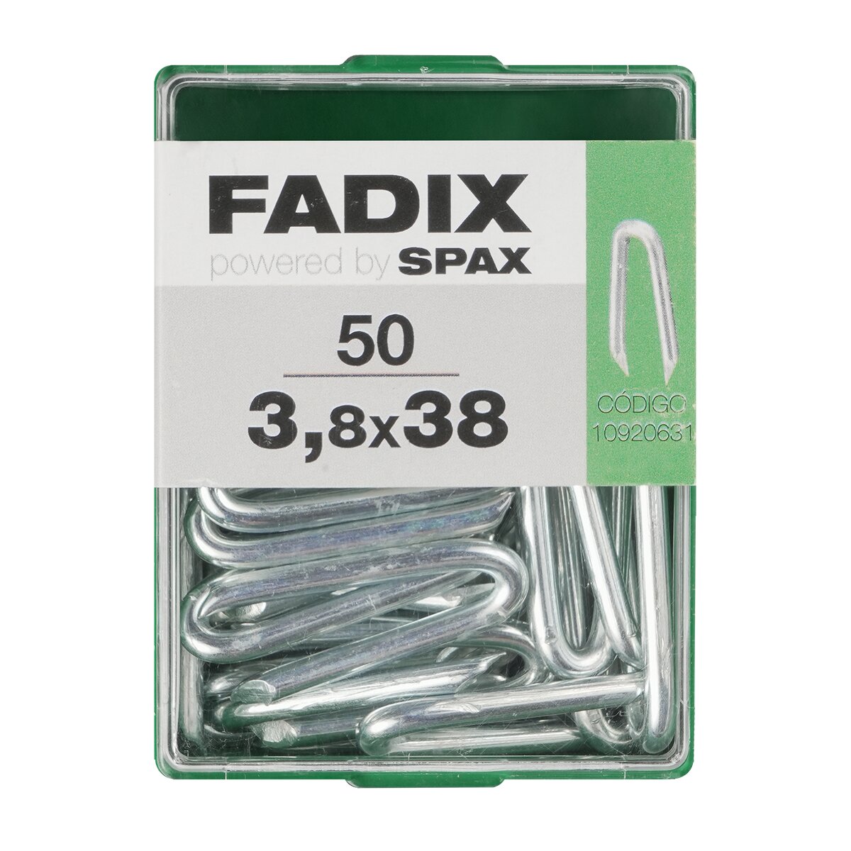 Imagen 0 de Grampillones Cincados 3,8 x 38 mm - Caja 50 Uds