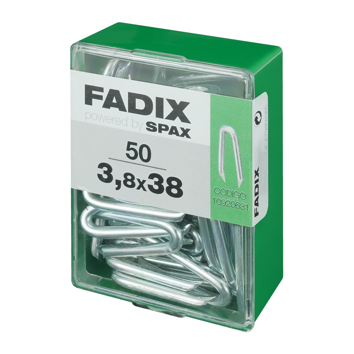 Grampillones Cincados 3,8 x 38 mm - Caja 50 Uds Zincado-2