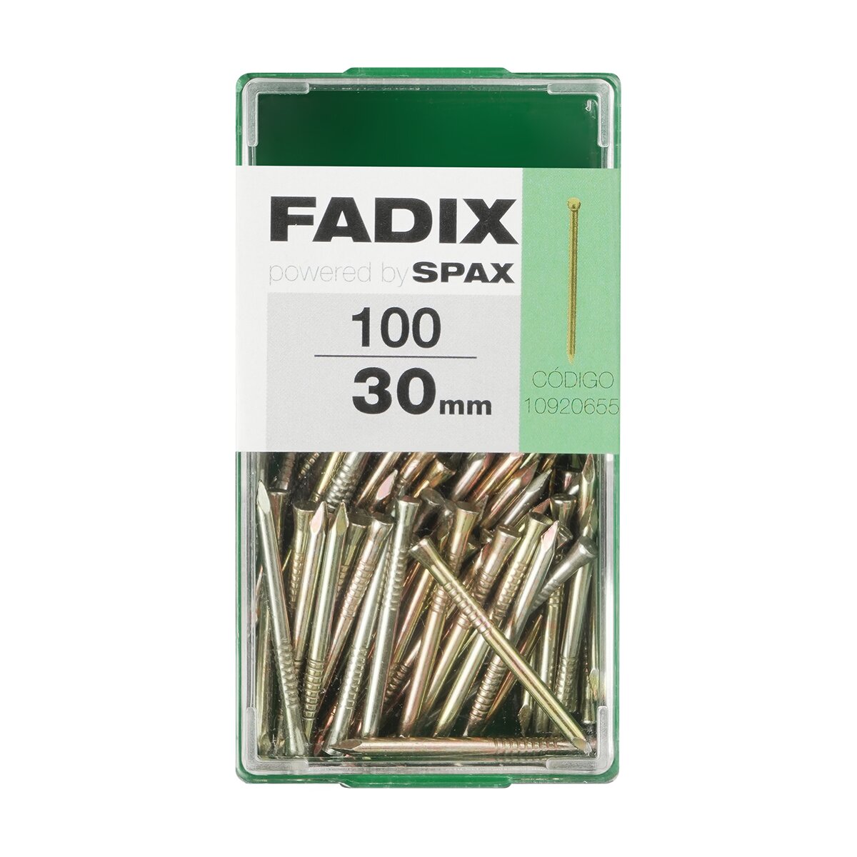 Imagen 0 de Clavo Acero Cabeza Perdida 30 mm - Caja 100 Uds