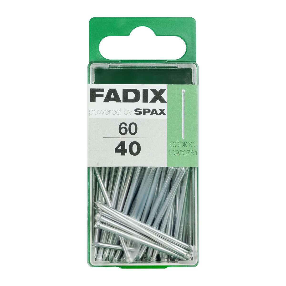 Imagen 0 de Clavo Acero Cabeza Perdida 40 mm - Caja 60 Uds
