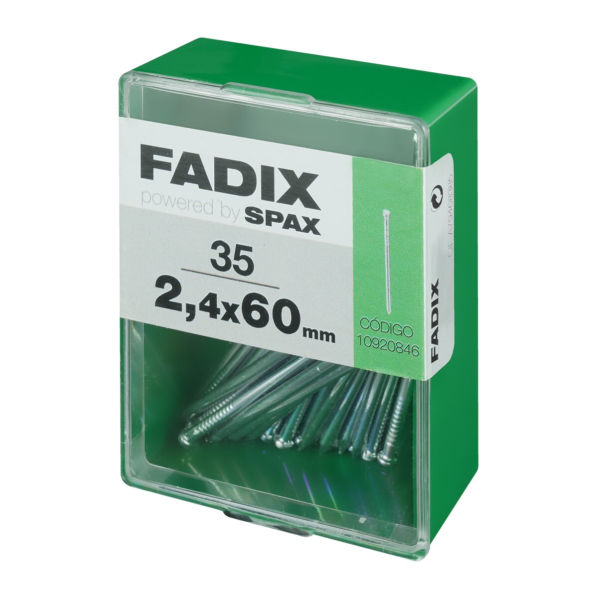 Clavo Acero Cabeza Perdida 60 mm - Caja 35 Uds Zincado-2