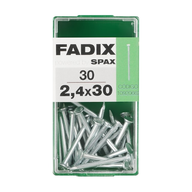 Imagen 0 de Clavo Acero Cabeza Plana Ø2,4 x 30 mm - Caja 30 Uds