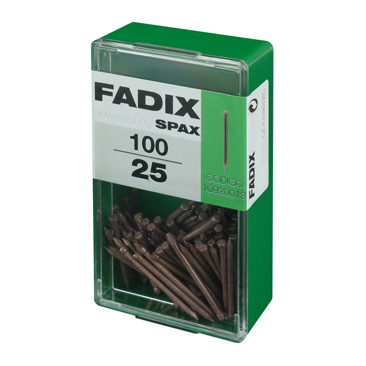 Clavo Acero Rodapiés Ø1,5 x 25 mm - Caja 100 Uds Zincado-2
