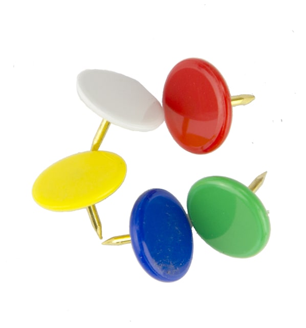 Imagen 0 de Chinchetas Colores Surtidos - Caja 100 Uds