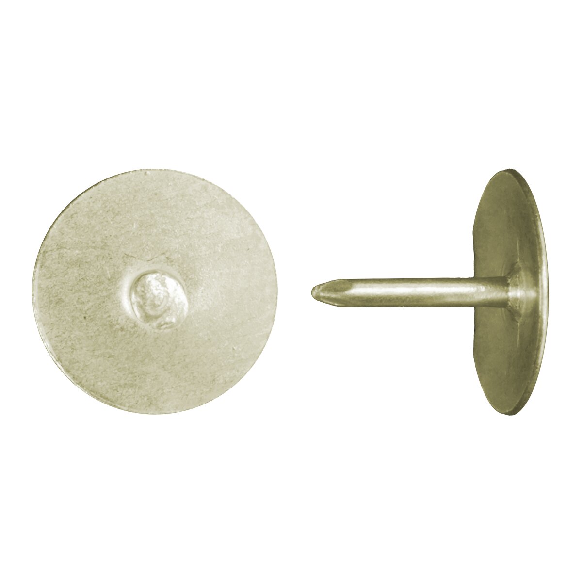 Chincheta Plana Latonada 9 mm - Caja 100 Uds Latón-3
