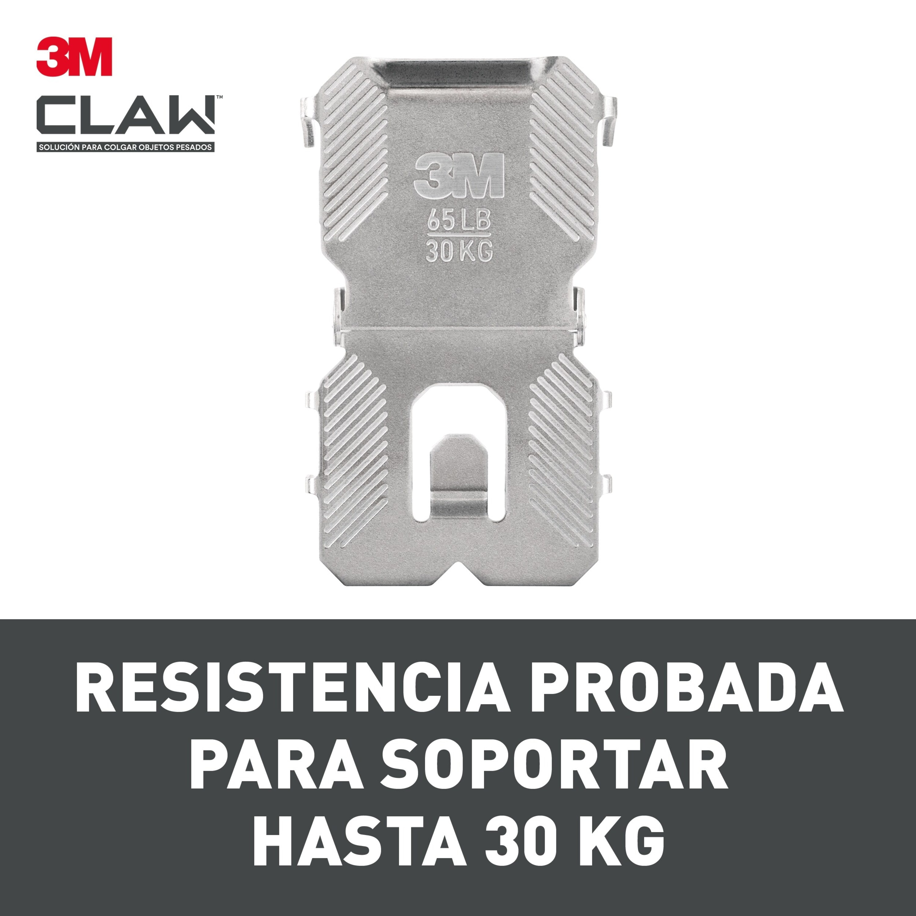 Gancho Fijacuadros Paredes Yeso Claw 30 kg - 2 Uds Gris-5