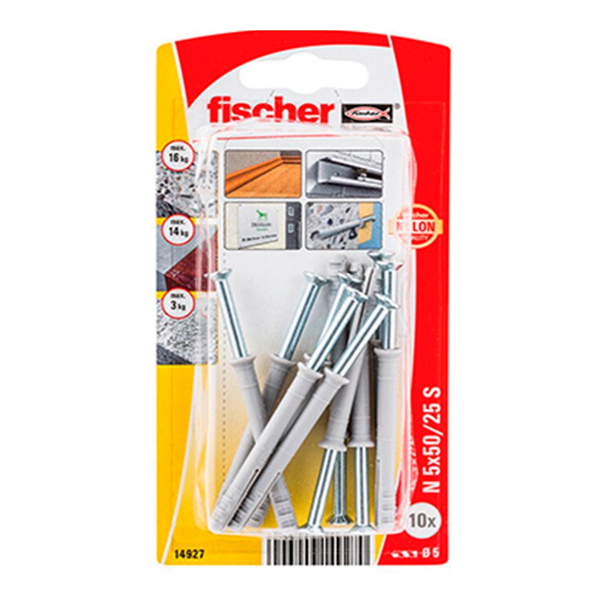 Taco Clavo N 5 x 50/25 10 Uds Gris-4