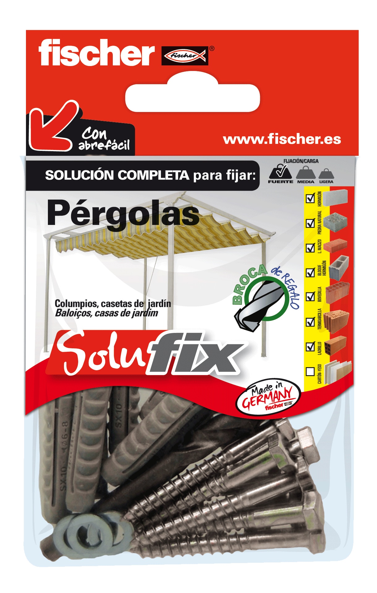Kit Fijación Pérgolas Solufix 1