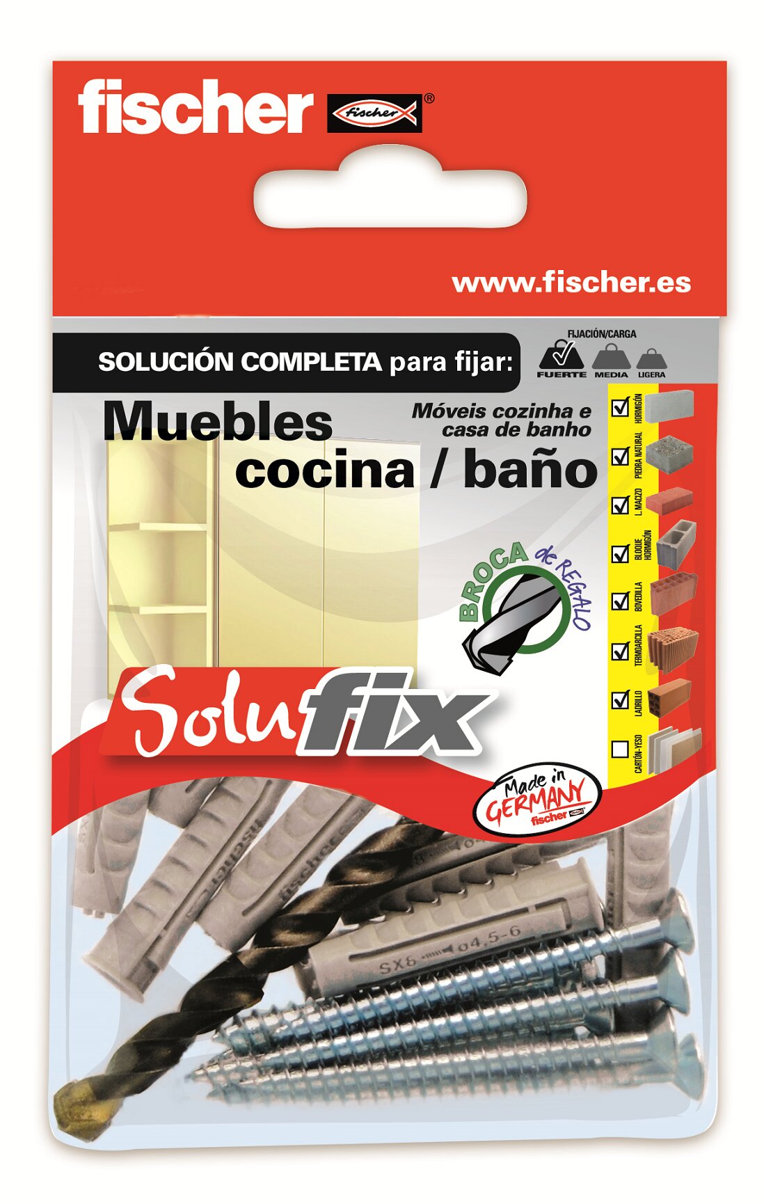 Kit Fijación Muebles Cocina/Baño Solufix 1