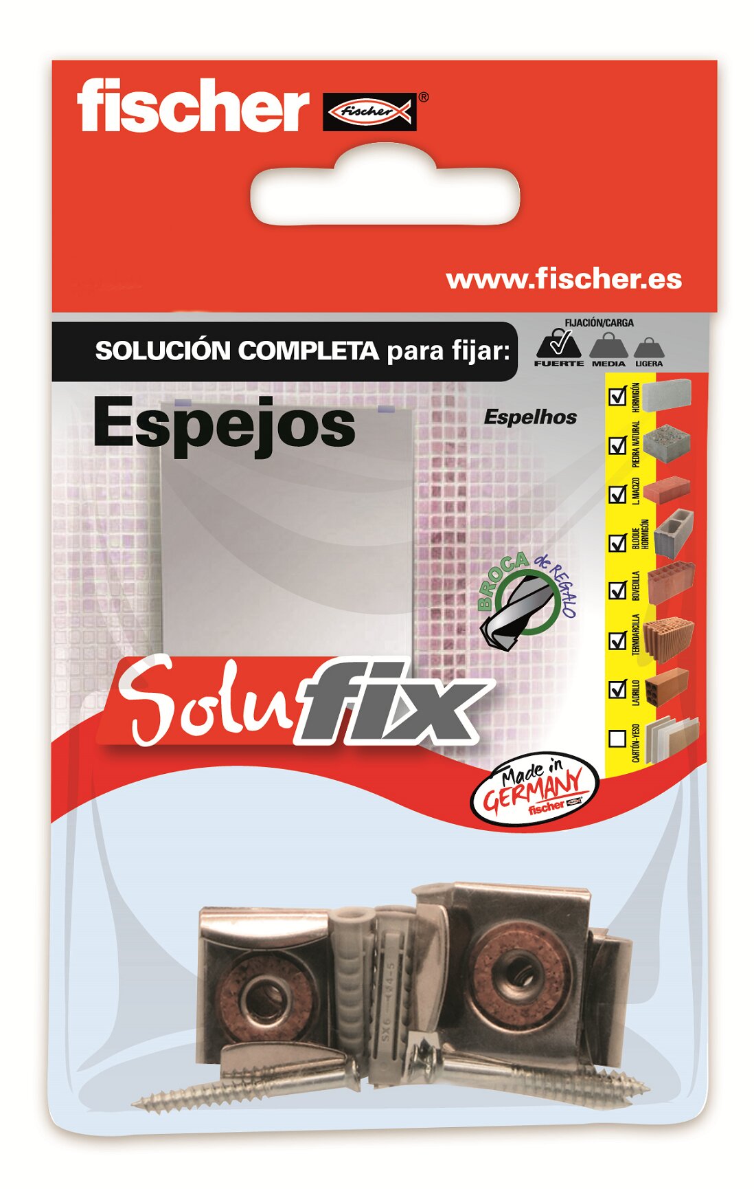 Imagen 0 de Kit Fijación Espejos Solufix