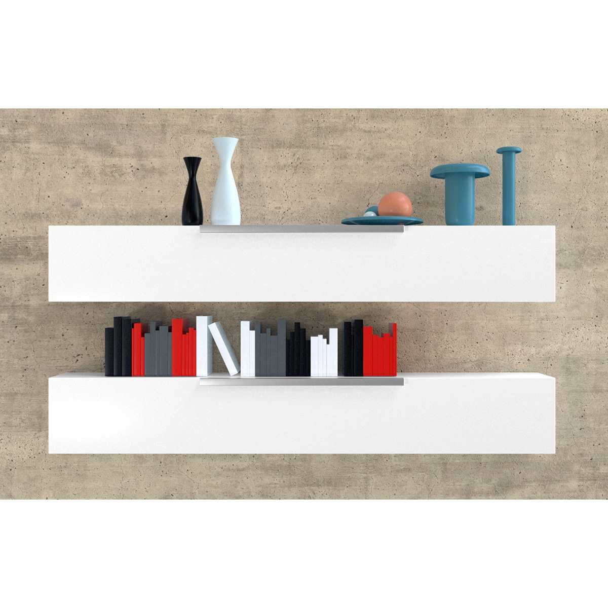 Tacos Duopower 10 x 50 mm 4 Uds Gris / Rojo-3