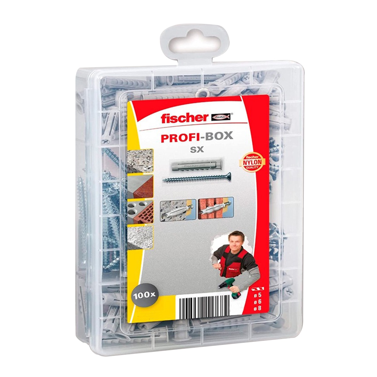 Imagem 0 de Caixa de Tacos Variados SX Plus 6/8 com Parafusos - 100 Unidades