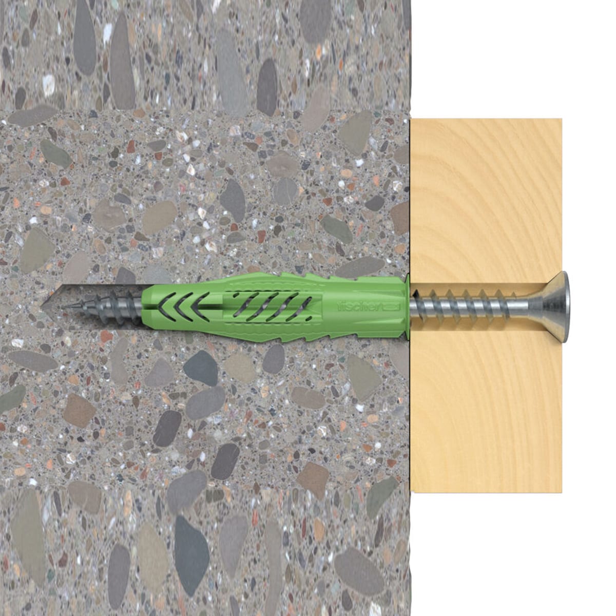 10 Tacos UX Green 6x35 con Tornillos Verde-5