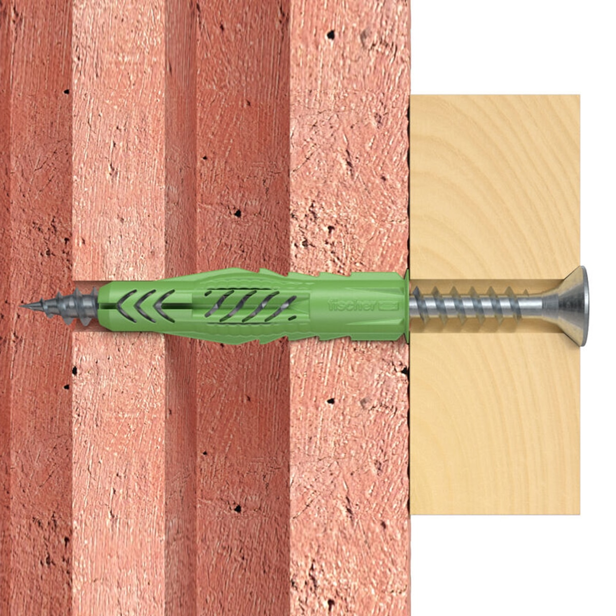 5 Tacos UX Green 8x50 con Tornillos Verde-3